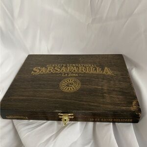 Sarsaparilla Wooden Cigar Box